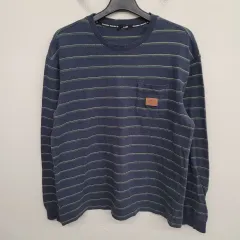 100/L ディッキーズ ストライプ 長袖Tシャツ