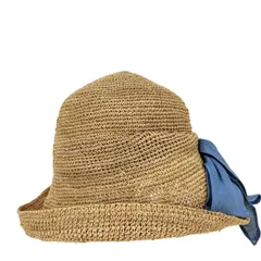 カシラ CA4LA スカーフチャーム付 ストローハット レディース 表記無 