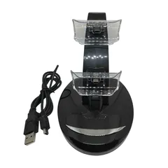 ワイヤレス充電スタンド ワイヤレス コントローラー 充電スタンド デュアル充電 無線充電 ブルーライト搭載 2台同時充電 収納スタンド 即置き充電 ゲーム周辺機器