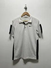 ナイキ ドライフィット 白黒 半袖 カラーTシャツ M