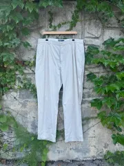 90s ポロ ラルフ ローレン ツータック チノ パンツ 薄い 生地 38/32