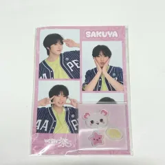 未開封 NCT(エヌシーティー)WISH(ウィッシュ) サクヤ 日本ファンミーティング(日本ペンミ) ネカット(４カット) PHOTO(フォト) + アクリルステッカー セット
