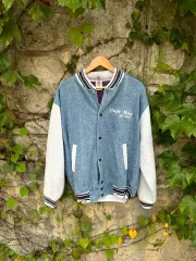 Fruit of the loom ヴィンテージ 刺繍 デニム スウェット スタジャン ジャケット