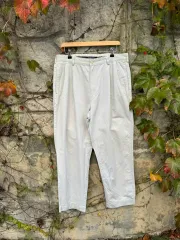 90s ポロ ラルフローレン USA製 ツータック チノ パンツ ベージュ 36/30