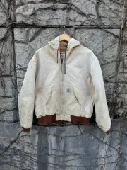 90s Carhartt カーハート ヴィンテージ HARD FADING ダック アクティブ フーディー ウォーク ジャケット