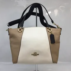 2056 COACH コーチ C6841 レザー 2WAY ハンドバッグ ショルダー クロスボディ 斜め掛け レディース アイボリー系