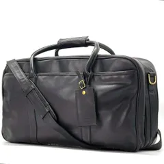 【使うほど、深まる黒曜】　COACH オールドコーチ　ボストンバッグ 2WAY グラブタンレザー 大容量 2層式 USA製 000-4130　ブラック
