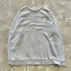 adidas アディダス ワンポイントロゴスウェット トレーナー 古着 XLサイズ グレー