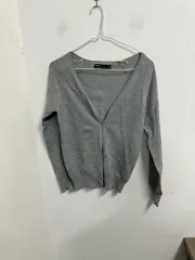 ヴィンテージ ザラ グレー クロップド カーディガン 95