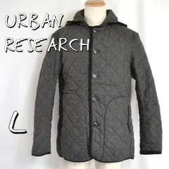 【極美品】URBAN RESEARCH DOORSアーバンリサーチドアーズ ウール混キルティングジャケット L グレー【古着】【中古】【送料無料】