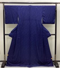 中古品 袷着物 色無地 紋なし 薄緑色 正絹 TL寸 R384 - メルカリ