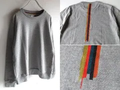 美品 Paul Smith ポールスミス 2021AW Painted Stripe ペインテッドアーティストストライプ スウェット トレーナー S グレー 日本製