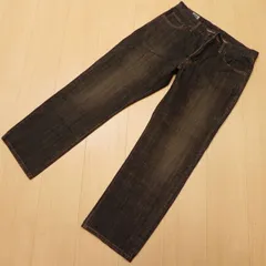 (587★ 日本製 EDWIN エドウィン 403 インターナショナルベーシック ストレート ブラックジーンズ W33 ブラックデニム 古着