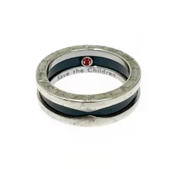 【中古】BVLGARI ブルガリ シルバー  ビーゼロワン セーブザチルドレン リング 6.5g 925刻印 529529 リング・指輪