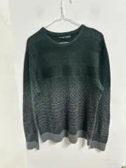 ヴィンテージ ZARA ザラ マン ニット グリーン グレー 100