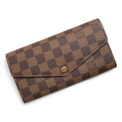 ルイ ヴィトン N63209 ポルトフォイユ サラ ダミエ ブラウン 二つ折り長財布 ゴールド金具 箱付 LOUIS VUITTON（未使用　展示品）