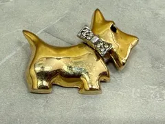 【アクセサリー】AGATHA  アガタ ブローチ ゴールド ヴィンテージ　犬モチーフのサムネイル