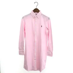 RALPH LAUREN ラルフローレン ポロワンピース サイズ:M シャツワンピ/長袖/ポニー刺繍    ピンク レディース / 240001186985