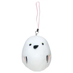 まめ福 マスコット ストラップ シマエナガ シナダグローバル 鳥グッズ キャラクター グッズ 