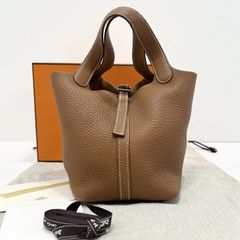 hermes 美品 ピコタンPM ゴールド× S金具 刻印W - メルカリ