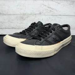 CONVERSE STAR&BARS LEATHER コンバース スター アンド バーズ レザー ブラック 黒 23.5cm レディース スニーカー 1CL639 L04975