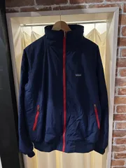 A-1733 ゴールデンサイズ パタゴニア PATAGONIA シェルドシンチラジャケット ナイロンジャケット フリース ネイビー系 レッド サイズL 廃盤品