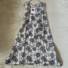 送料無料】ジャガンナート　エプロンドレス　エプロン　ロング丈　フリーサイズ　訳あり　総柄　体型カバー　花柄　人気　ワンピース　アジアン雑貨　ボタニカル