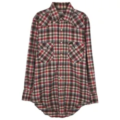 古着 70年代~ ラングラー Wrangler チェック柄 長袖 ウエスタンシャツ USA製 メンズS相当 ヴィンテージ/eaa612404