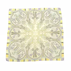 ETRO エトロ ミニスカーフ  ペイズリー/シルク   シルク100％ イエロー レディース / 240001185285