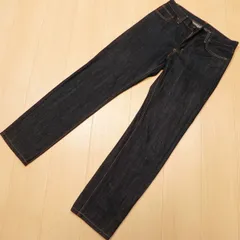 (570★ 濃紺 ★ 日本製 EDWIN エドウィン ジーンズ 402 すっきりストレート インターナショナルベーシック デニムパンツ W30 古着