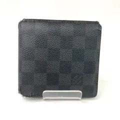 【LOUIS VUITTON】ルイヴィトン ダミエグラフィット 二つ折り財布 ジャンク品☆