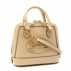 グッチ(Gucci) グッチ ハンドバッグ ホースビット 1955 レディース ベージュ レザー 640716