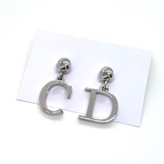 Dior ディオール Dロゴ ラインストーン 揺れピアス CD シルバー - メルカリ