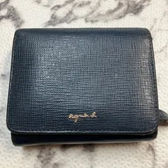 agnis b.　アニエスベー　二つ折りウォレット　財布　ネイビー【b14738c1】のサムネイル