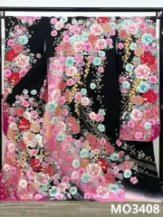振袖 刺繍 金駒 金彩 銀彩 金通し 身丈166cm 撥水加工済 MO3408