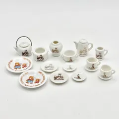 【初期 / 希少】シルバニアファミリー 陶器製 キッチン小物 セット