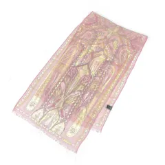 ETRO エトロ ストール/ロングスカーフ  ペイズリー/シフォン/シルク   シルク100％ ピンク レディース / 240001185280