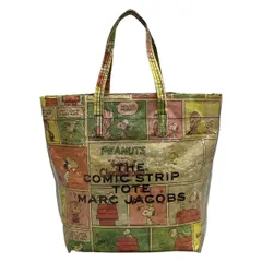 MARC JACOBS(マークジェイコブス) トートバッグ - ライトグリーン×イエロー×マルチ PEANUTS