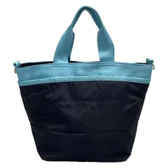 LESPORTSAC(レスポートサック) ハンドバッグ - 黒×ライトブルー