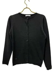【中古】LACOSTE ラコステ トップス ニット カーディガン ブラック サイズ36 レディース＿S23＿＿セルモアから出品＿s-0803-r23