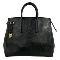 TOFF&LOADSTONE(トフアンドロードストーン) ハンドバッグ - 黒 型押し加工 レザー