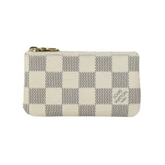 【美品】LOUIS VUITTON ルイヴィトン ダミエ アズール ポシェットクレ キーリング付コインケース 小銭入れ コインパース N62659