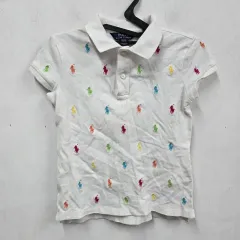 正規品 / M (8-10) ラルフローレン キッズ カラ 半袖Tシャツ