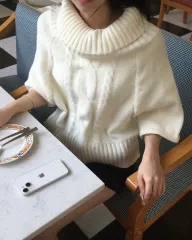 ケーブル編み ニット