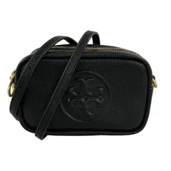 TORY BURCH(トリーバーチ) ショルダーバッグ - 黒 ストラップ着脱可 レザー