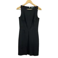 RalphLauren(ラルフローレン) ワンピース サイズ2 S レディース美品  - 黒 クルーネック/ノースリーブ/ひざ丈