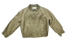 ssnidel スナイデル ブルゾン ジャケット ウール調 カーキベージュ サイズ0 上品カジュアル