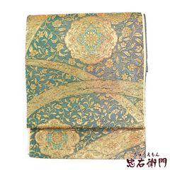 服部 イタリア更紗 本金箔 24金 正絹 袋帯 - メルカリ