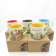 美品 STARBUCKS スターバックス You Are Here Collection マグカップ 5点 陶器 セット 414ml スタバ 海外ご当地限定 SC10220R1 