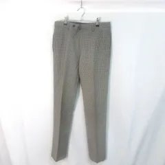 UNITED ARROWS ユナイテッドアローズ メンズ 千鳥格子柄スラックス 黒×白 Sサイズ 〇□